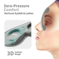 thumbnail image 3 of Antifaz 3D para Dormir para Hombres y Mujeres (Paquete de 2), Máscara de Ojos con Bloqueo Total de Luz, Máscara para Dormir de Lado, Espuma con Memoria Ajustable y Lavable, Negro y Gris Plateado, 3 of 3