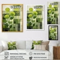 thumbnail image 4 of Designart "Eco-Friendly Symphony of Green Plants IV" Floral Framed Wall Art - Modern Green Abstract Botanicals Hallway Framed Wall Art Decor, 4 of 6