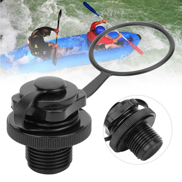 Air Valve Replacement PVC Safety Air Valve, Universal Air Valve, for Inflatable Boat Kayak Black,White
