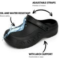 thumbnail image 4 of Men's Chef Clogs, Non-Slip Safety Shoes, Waterproof and Oil Resistant, Adjustable Straps, Suitable for Restaurant, Kitchen, Nursing Work, Garden Clogs for Catering Cooking., 4 of 7