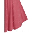 thumbnail image 4 of Tamaño de la camiseta de manga larga con cuello en V roscado Rosegal Mangas largas de talla grande, 4 of 5