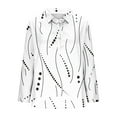 thumbnail image 6 of JTZGDY Long Sleeve Womens Fall Tops Loose Fit V Neck Button Down Graphic Tshirt Blouses Dressy Casual Elegant Tunics Collared Work Shirts White#01 M, 6 of 6