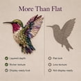 thumbnail image 7 of 3D Patchwork Bird DIY Craft Kit, Creative Handmade Sewing Craft Project, Colorful Hummingbird Embroidery Art Set, Fabric Bird Decor Making Kit for Handcraft Lovers,Twilight, 7 of 7