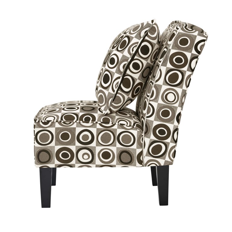 Black and discount white slipper chair