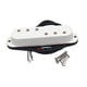 thumbnail image 1 of Pastilla Humbucker para guitarra eléctrica (mini, 3+3) con pieza polar ajustable, pieza de reparación Blanco, 1 of 9