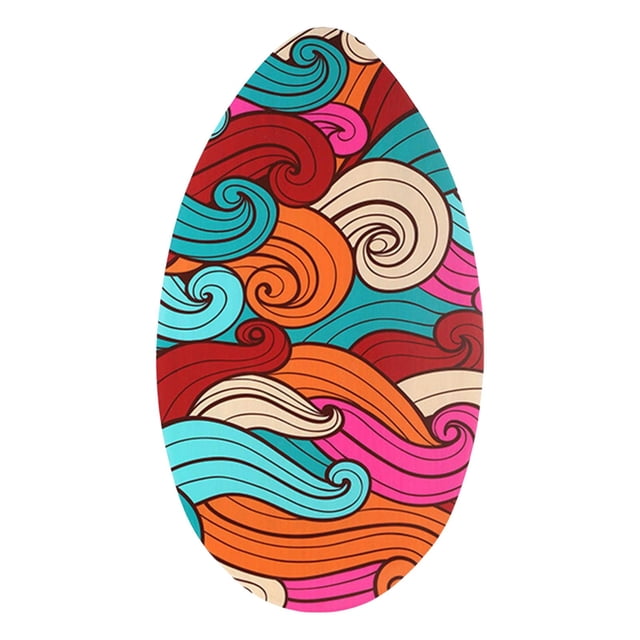 S SERENABLE Skimboard 37 Inches Shallow Water Surf Board for Men Women Teens Kids Adults Colorful waves