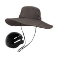 thumbnail image 4 of Gorra de pescador, sombrero de pesca, sombrero de verano cómodo y resistente a los impactos para el sol con cabeza Verde oscuro, 4 of 9