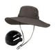 thumbnail image 4 of Gorra de pescador, sombrero de sol transpirable para verano, sombrero de pesca con capucha para exteriores. Verde oscuro, 4 of 9