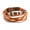 Orange, variant on Leather Bracelet 8 Inches 15mm Push Button L441