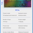 thumbnail image 1 of Juego Combinado De Teclado Y Mouse Para Juegos Con Mouse Pad Rainbow Color Para Pc Gamer Kearding EL007029-00, 1 of 4