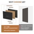 thumbnail image 5 of edx TV Stand with 8 Fabric Drawers, Open Shelves & LED & Power Outlets for Bedroom, Living Room, Entryway, Wood Top, Black, 5 of 8