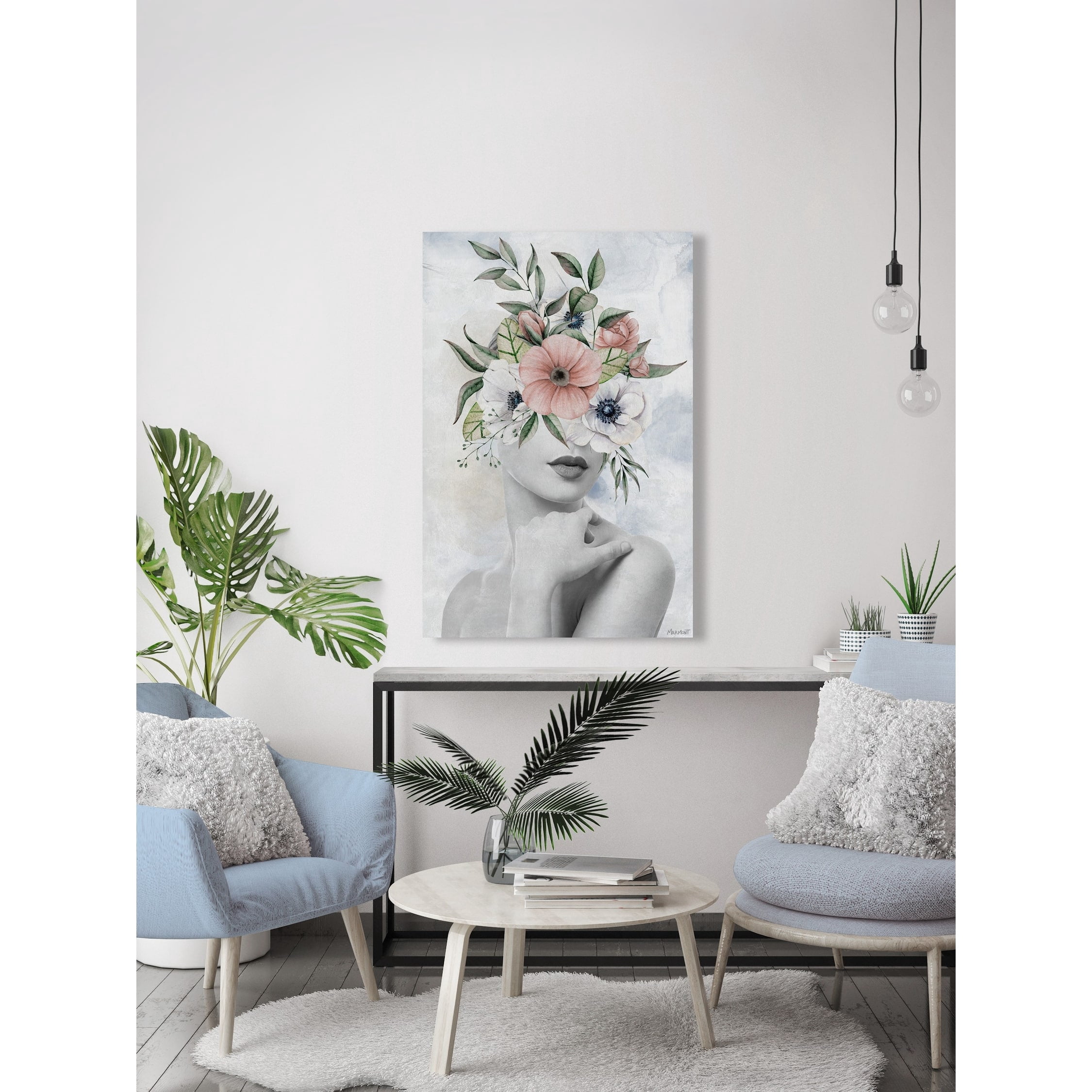 Beauty Beyond 8 in x 12 in Painting Canvas Art Print, by Marmont Hill