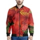 thumbnail image 3 of Chaqueta con cremallera con estampado de flores de narciso y lirio para hombre, sudadera informal de manga larga con estampado 3D de plantas, abrigo de calle, chaquetas holgadas, 3 of 5