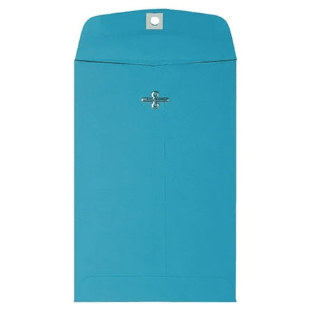 LUXPaper 6 x 9 Clasp Envelopes, Pool Blue, 250/Pack