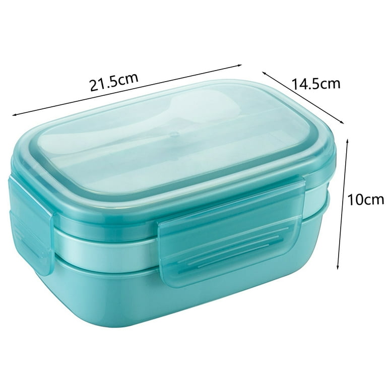 Lunch Container Good Sealing Compartment Large Capacity with Tableware 3  Layers Multiple Grid Lunch Food Box Daily Use