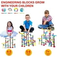 thumbnail image 5 of Hinzonek 113PCS kid Marble Run Race Coaster Set, Marble Run Railway Toys Construction Toys Building Blocks Set Marble Run Race Coaster Maze Toys for Kids,Gift for Boys Girls, 5 of 12