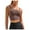 Coffee, variant on Women ’s Sports Bra with Fixed Cups and Adjustable Straps Yoga Fitness Top for Comfort and Support High Neck Top 90s Crop Top 510 Camisole Women Stretch Womens Swim Tops Padded Shirt Back