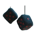 thumbnail image 3 of High-End Plush Heart Dice Car Hanging Ornament - Soft Fuzzy Material With Decorative Love Design, Compact Size For Rearview Mirror Decoration - Ideal For Car Owners, Daily, 3 of 3