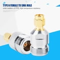thumbnail image 3 of Kit De Adaptador SMA A N, 2 Piezas Tipo N Hembra A SMA Masculino Conector RF Coaxial Adaptador Convertidor, 3 of 7