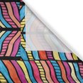 thumbnail image 3 of Ambesonne Abstract Kitchen Curtains, Colorful Rainbow Leaf, 55"x39", Multicolor, 3 of 3