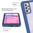 thumbnail image 5 of Nalacover Case for Samsung Galaxy A14 5G,Bult-in HD Screen Protctor 360 Protection Shockproof Rugged Clear TPU Silicone Bumper Not-Yellowing Wireless Charging Slim Fit Cover, Blue, 5 of 6
