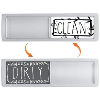 Dishwasher Magnet Clean Dirty Sign, Strong Universal Dirty Clean Dishwasher  Magnet Indicator for Kitchen Organization, Slide Rustic Farmhouse Black