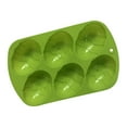 thumbnail image 6 of MOQLOM Easter Egg Silicone Mold, 2pcs 6-cavity DIY Handmade Soap Mold, Egg Silicone Chocolate Mold for DIY Candy, Chocolate Cake, Jelly Fudge (Red+Green), 6 of 9