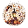 thumbnail image 2 of Halloween Diamond Art Kit Pearl Beads, DIY 3D Acrylic Round Suncatcher with Metal Chain, Festive Window Wall Hanging Decor* 1PC, 2 of 8