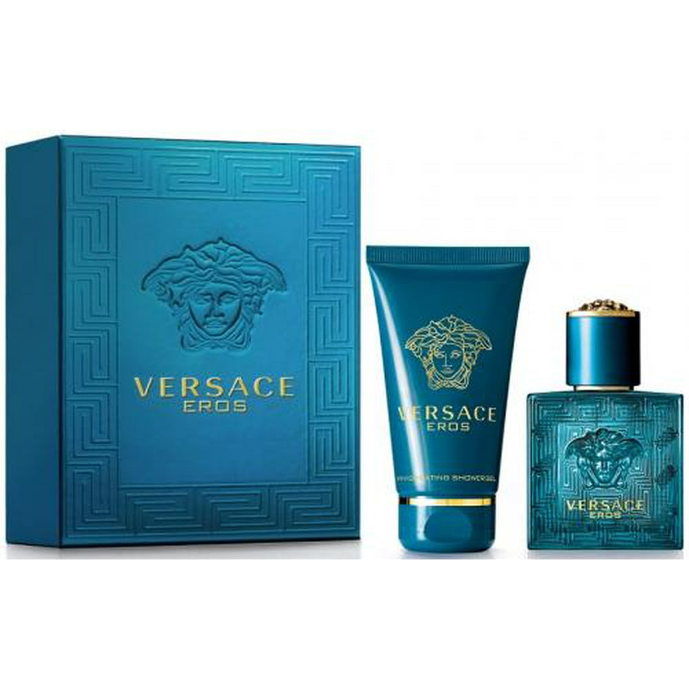 Versace VERSACE EROS 2 PCS Gift Set for Men (3.4 oz EDT Spray & 3.4