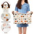 thumbnail image 5 of Yayeee Foldable Storage Basket for Shelves Set of 2 Waterproof Cloth Bins with Handles, Minimalist Geometric Pattern, 5 of 7