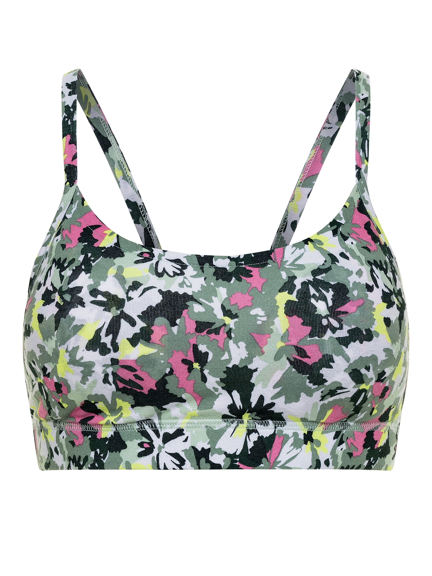 Kindly Yours Natural Comfort Cotton Wire-Free Pullover Racerback Scoop Bralette, Sizes S-XXXL