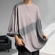 thumbnail image 4 of Jersey Elvqul Hombre Casuales Gris sin Estampado Manga Corta Cuello Redondo, 4 of 5