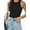 Black, variant on Tank Top for Women Sleeveless Bodysuits for Women Crewneck Summer Fitted Tight Tops