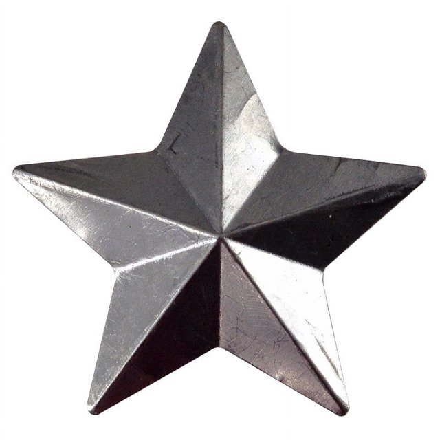 Estampado de hierro forjado de metal Estrella de cinco puntas Accesorios de artesanía navideña Estrella de cinco puntas Accesorios de decoración hueca tridimensional