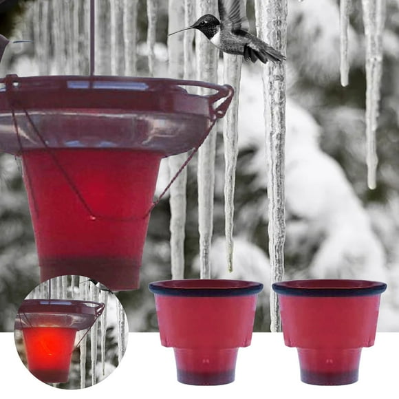 Feeder Heater Outdoor Winter Heated Hummingbird Feeders Attaches To Feeder Bottom For Feed Hummingbirds Feeder NOT Included Christmas Squirrel Outdoor