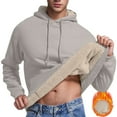 thumbnail image 6 of Mens Hoodies Male Autumn And Winter Hooded Warm And Comfortable Thick Wool Velvet Bottoming Sweatshirt Long Soft Hoodie for Men Thick Hoodie for Men Sweat Shirts Zip Sweatshirts Sweatshirt Y Gray 3XL, 6 of 8