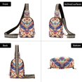 thumbnail image 7 of FORMRS Womens Crossbody Sling Bag Travel Daypack Shoulder Chest Backpack, Colorful Abstract Eagle, 7 of 7