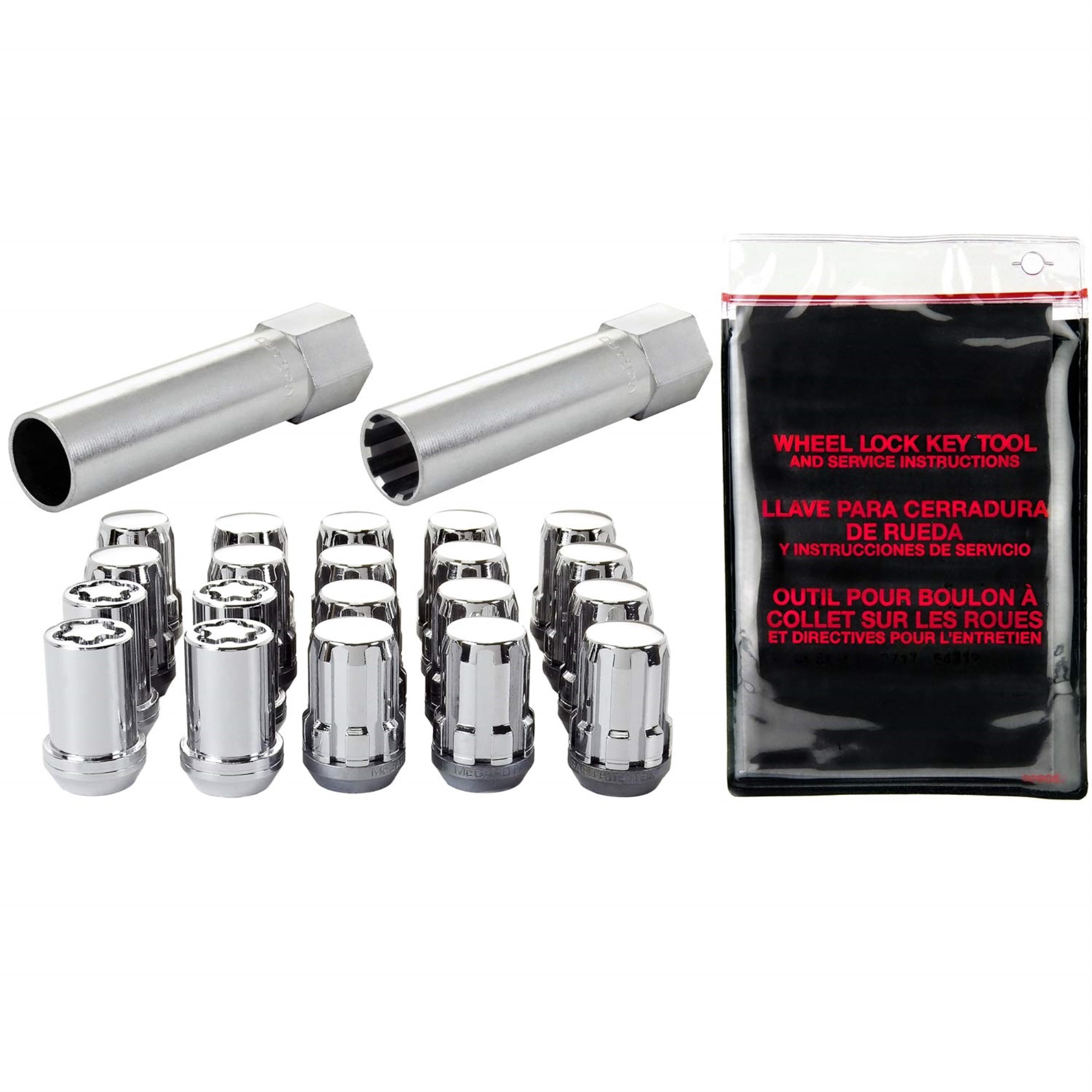 McGard 65554 Chrome SplineDrive Wheel Installation Kit (M12 x 1.25 Thread Size)
