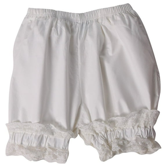Making Believe Girls Short Bloomers - Cream - Large 10-12