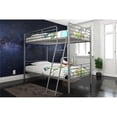 thumbnail image 2 of DHP Tailor Twin over Twin Convertible Bunk Bed in Silver Metal, 2 of 15