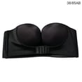 thumbnail image 1 of Sujetador sin tirantes, invisible, antideslizante, sexy, con hebilla frontal, ropa interior para vestido de novia, fiesta, negro, 38 / 85AB Advancent AP001296-08, 1 of 7