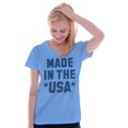 thumbnail image 3 of Made in the USA Patriotic Pride Eagle Women's T Shirt Ladies Tee Brisco Brands X, 3 of 6