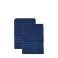thumbnail image 3 of Ozan Premium Home  100% Turkish Cotton Sienna Luxury Collection Bath Towels (Set of 2) Twilight Blue, 3 of 5