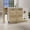 6#White,Engineered Wood, variant on Light Gray Bar Cart with Locking Casters, 23.62"W Mobile Serving Cart - Single Door Cabinet & 2 Open Shelves, 14.76"D X 32.32"H
