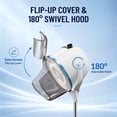 thumbnail image 4 of ZENSTYLE 1300W Floor Hair Dryer Rolling Salon Standing Bonnet White, 4 of 11