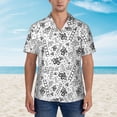 thumbnail image 4 of Daiia Hand Drawn Snake Hawaiian Shirt for Men Gentle Cotton Regular Short Sleeve Casual-XX-Large, 4 of 9