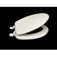thumbnail image 2 of Centoco 40-001 Elongated Molded Wood Toilet Seat, White, 2 of 4