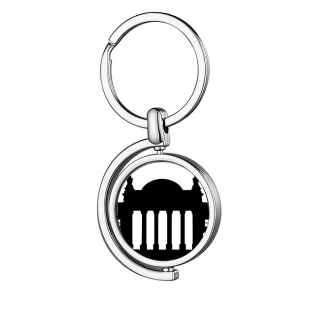 Porte-clés Rotatif Allemagne Berlin Reichstag Point de Repère en Métal