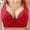 Red-1, variant on Aofany Wirefree Bras for Women, Plus Size Front Closure Printed Bra Wirefree Extra-Elastic Bra Adjustable Shoulder Straps Everyday Bras 36B/C-46B/C