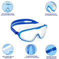 thumbnail image 2 of Gafas de natación YONGSHENG con gran campo de visión correa de silicona ajustable antivaho Protección UV, 2 of 5